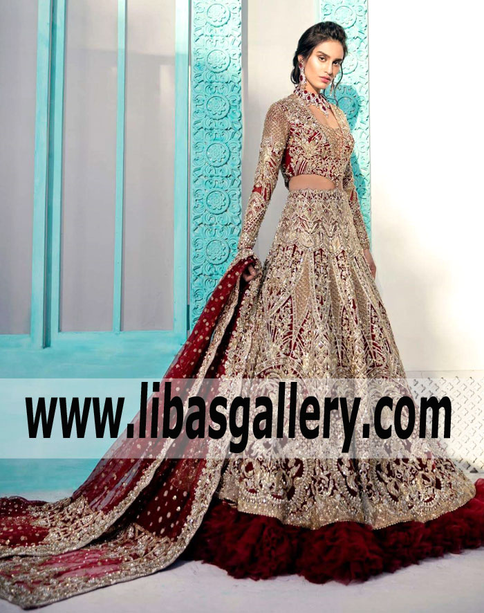 Pakistani wedding dress designer Suffuse By Sana Yasir`s designs shine at Online Shop Jersey City New Jersey NJ USA
